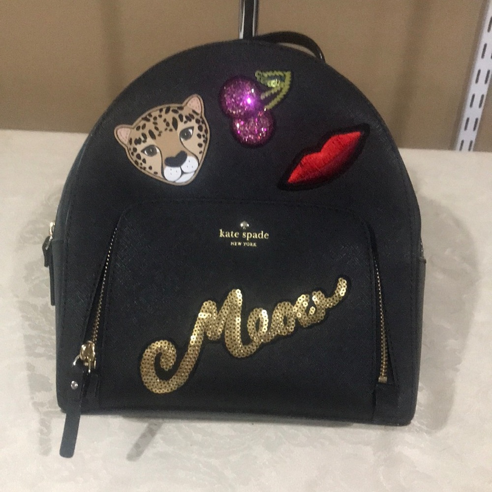 Kate Spade Meow “Run Wild” Cheetah Cat Backpack